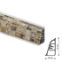 Плинтус Thermoplast AP740 Перлино 4200