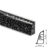 Плинтус Thermoplast AP740 Чёрный кристалл 4200