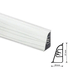 Плинтус Thermoplast AP740 Неон белый 3000